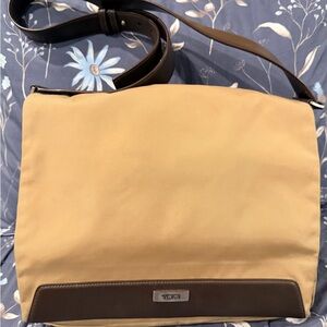 Tumi Women’s Messenger Bag in Tan and Brown